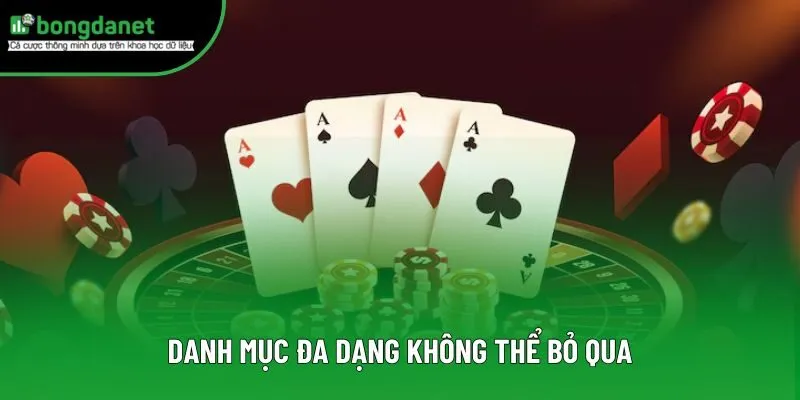 Danh mục đa dạng không thể bỏ qua